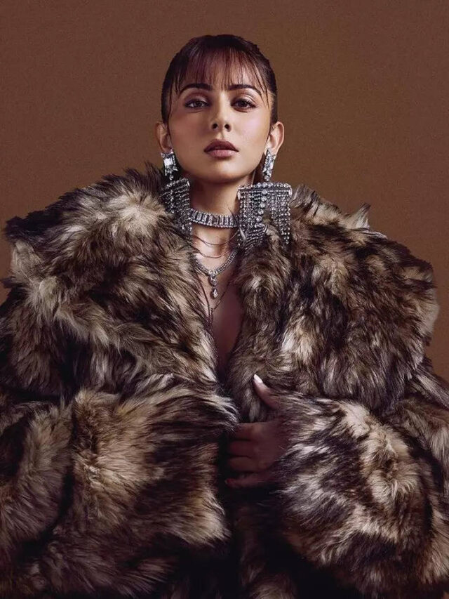 Rakul Preet Singh As A Cover Star Is Rocking And Rolling In A Fur Coat